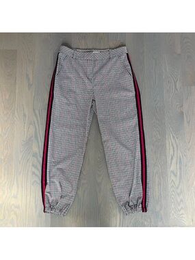 Trina Turk Arquette Plaid Jogger Pants Size 12